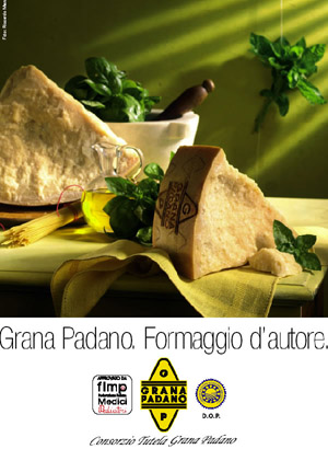 Una delle immagini dedicate alla promozione del Grana Padano